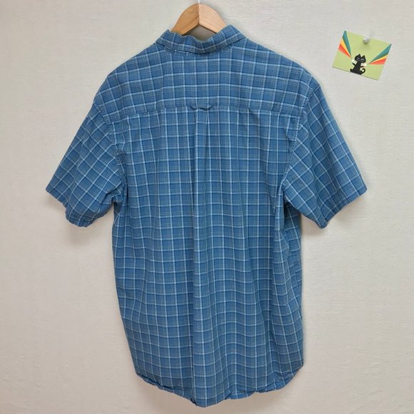 Men’s Columbia Short Sleeve Plaid Button-Down - Picture 6 of 9